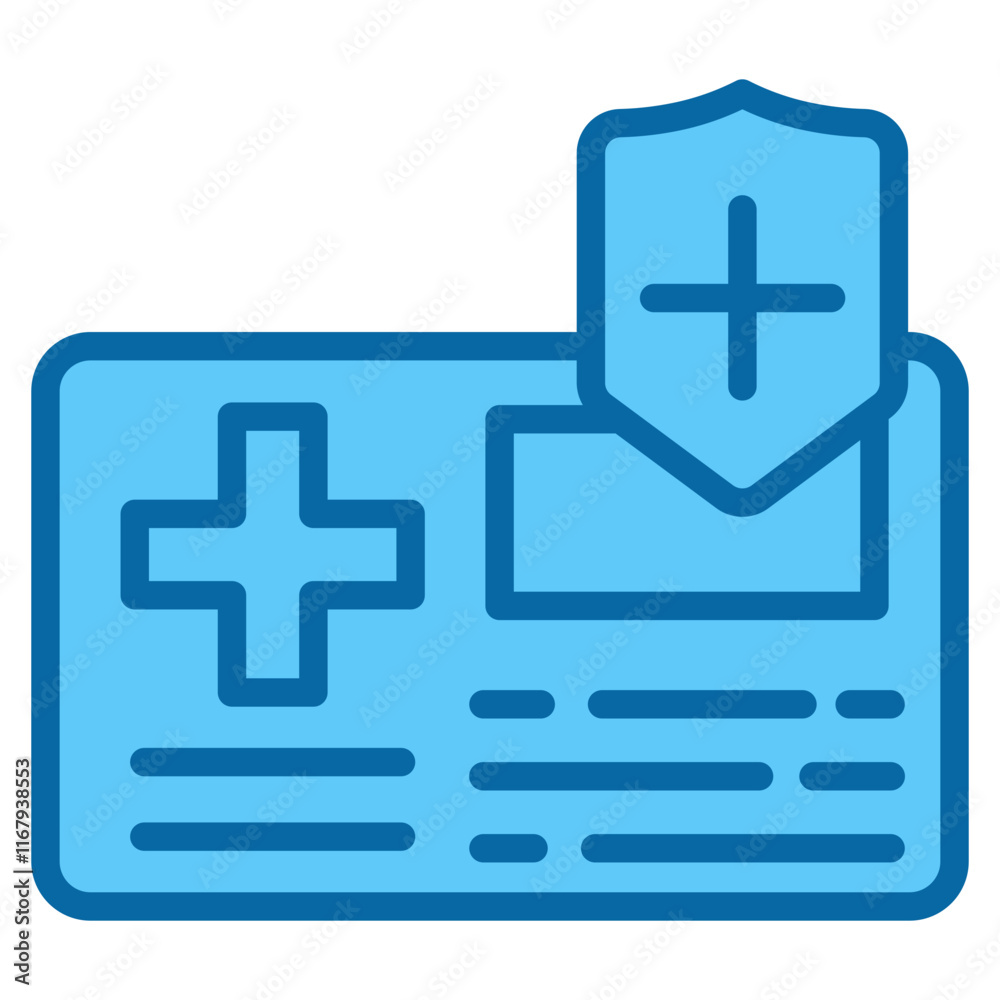 Fototapeta premium Healthcare Card Icon