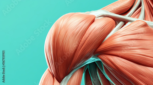 Deltoid muscle location build shoulder muscles. Dewlit. Illustration