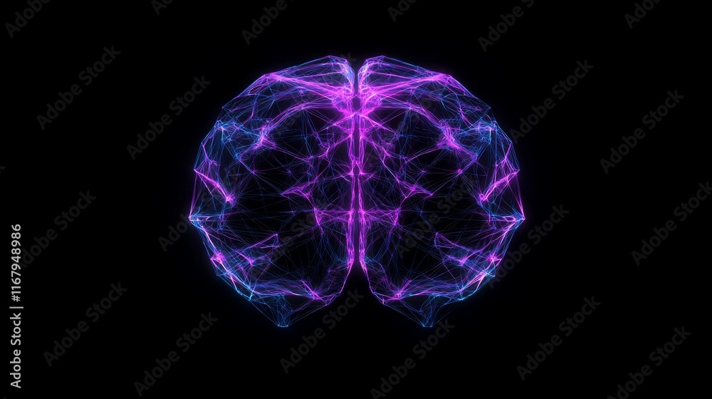 Cybernetic Mindscapes: Illuminated Geometric Abstraction of an AI Brain Cybernetic Mindscapes: Illuminated Geometric Abstraction of an AI Brain