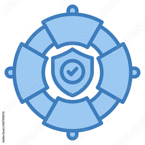 Lifebuoy Icon Element For Design