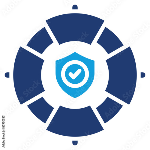Lifebuoy Icon Element For Design