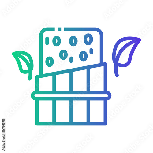 tempeh Line Gradient Icon