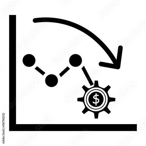 depreciation Solid icon
