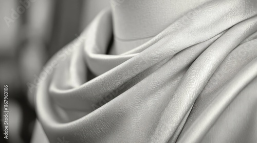 A close-up of fabric draping beautifully on a mannequin, ready for tailoring photo