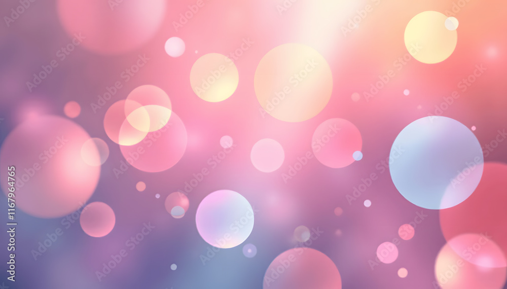 Abstract Geometric Circles in Pastel Gradients Abstract Geometric Circles in Pastel Gradients