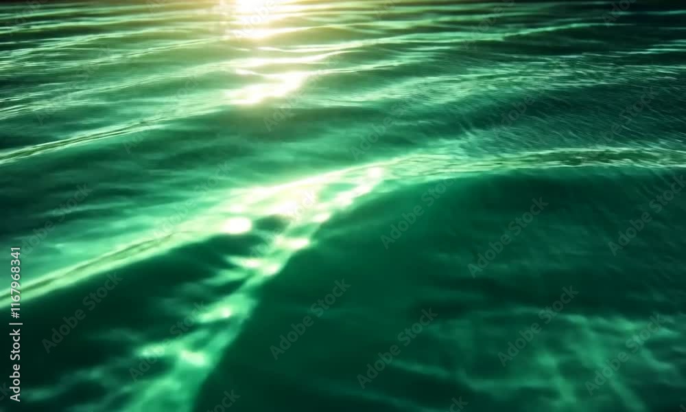 Emerald Waters: A Serene Underwater Glimpse