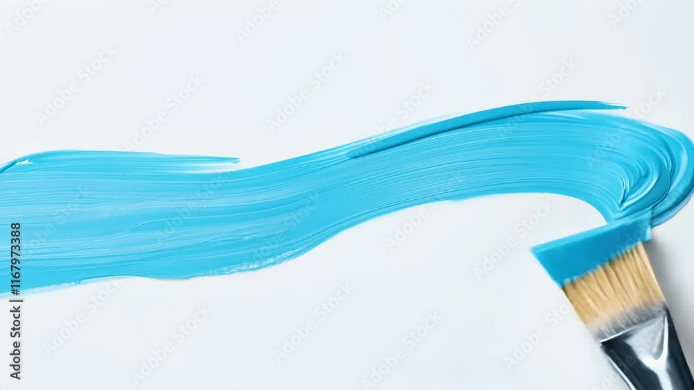 paint white blue stroke brush olated acrylic art artist babyish blot blue brush canvas children colours concept craft creative creativity dab decorate design draw drawing education element image