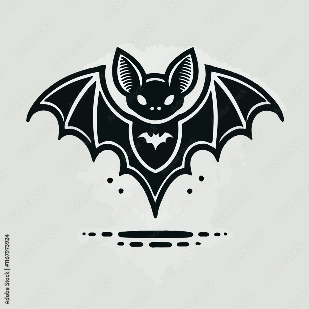 Illustration of a bat Illustration of a bat