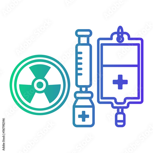 chemotherapy Line Gradient Icon