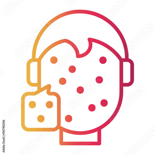 dermatitis Line Gradient Icon