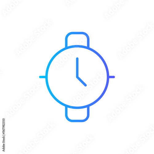 wrist watch gradient icon