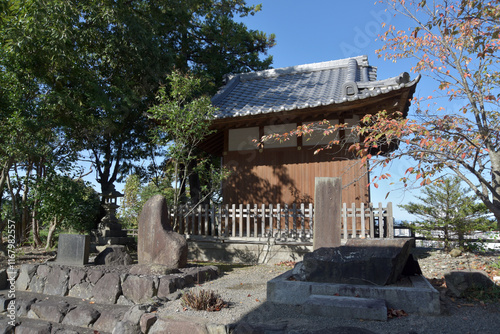 天寧寺　井伊文子歌碑と行者堂　滋賀県彦根市里根町 photo