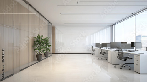 Modern Office Workspace Des...