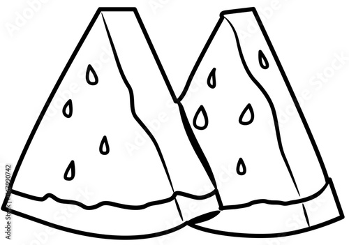 watermelon coloring book photo