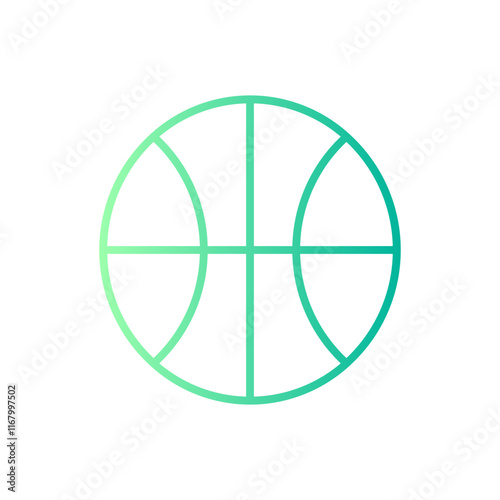 basketball gradient icon
