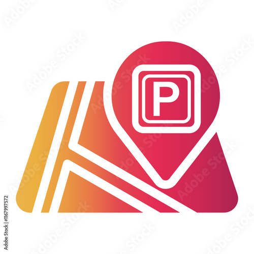 parking Gradient icon