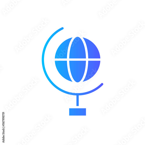 globe grid gradient icon