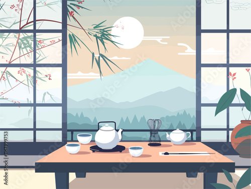 Tranquil Tea Room: Immerse Yourself in the Ritual of Japanese Tea Ceremony Art