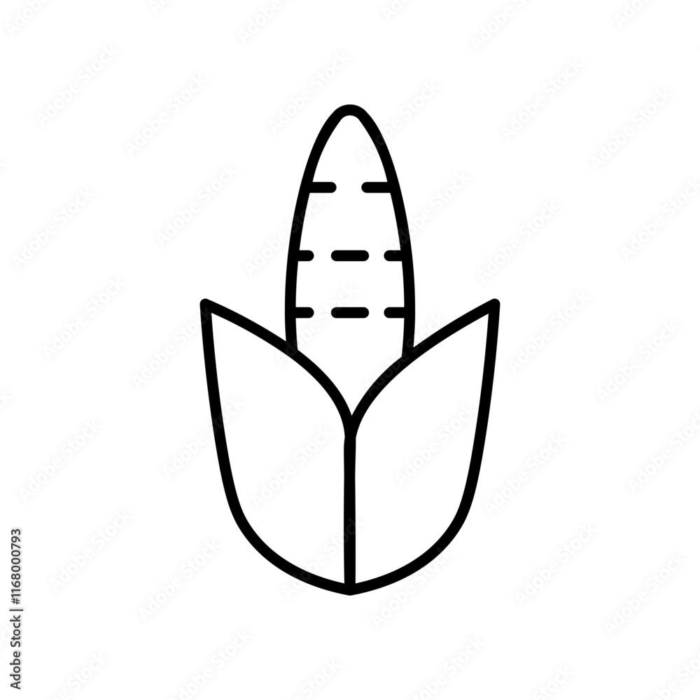 corn line icon corn line icon