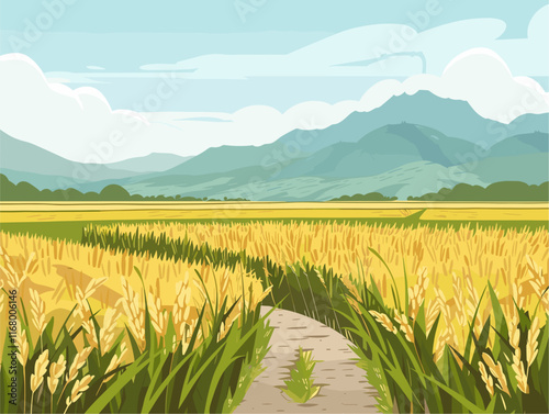 Genetically Modified Rice Debate: Fields of Controversy in Animated Illustration