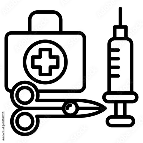 medical tools single icon