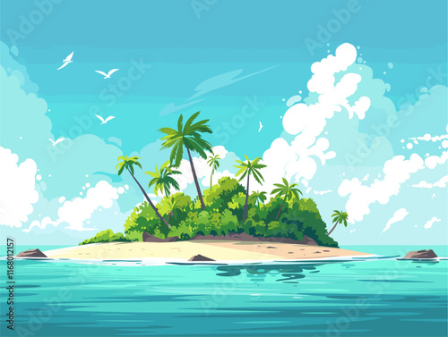 Tropical Getaway: Escape to an Island Paradise with Pristine Beaches and Crystal-Clear Waters