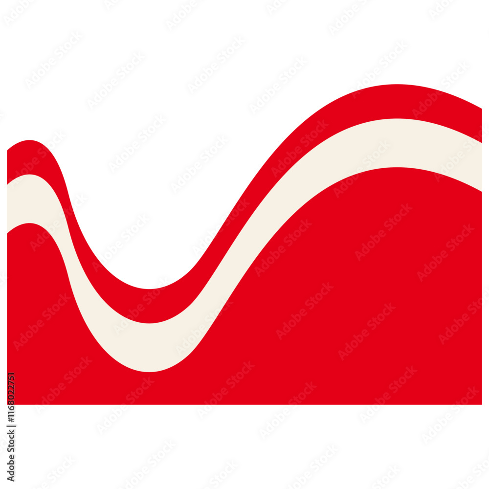 Indonesian Flag Ribbon Frame with Flat Design Style. Vector Illustration Isolated on White Background