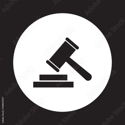 Gavel set icons. Judge gavels collection flat icon. Auction hammer icon. Gavel icon in different style. Court tribunal symbol - stock vector.