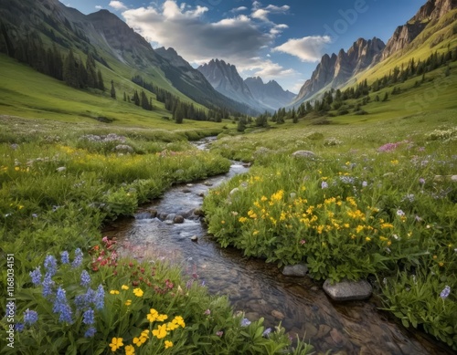 landscape with lake
