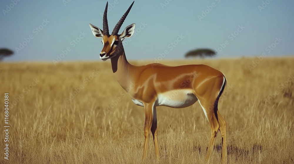 Fototapeta premium サバンナ-インパラ
