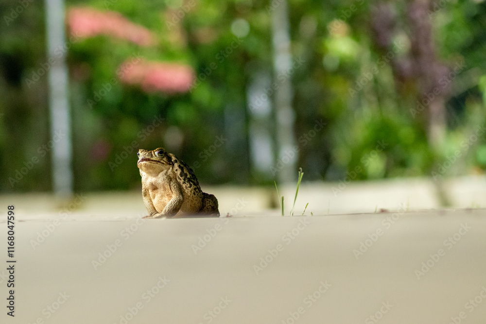 a frog in the garden a frog in the garden