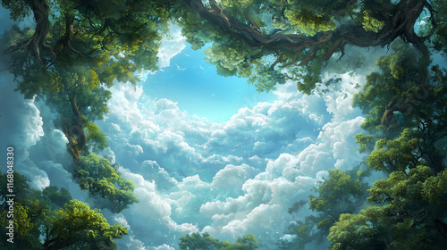 Celestial Canopy: Dreamlike...