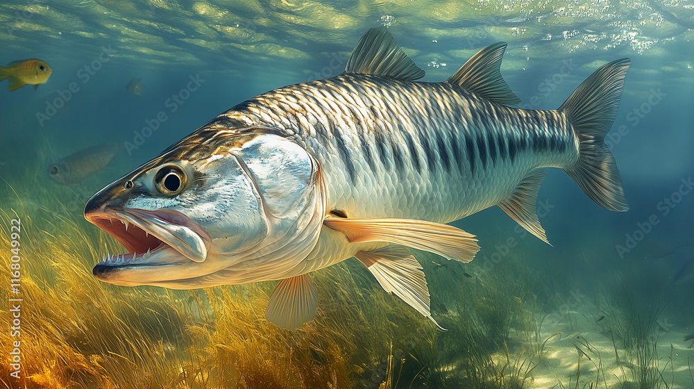 Fototapeta premium サバンナ-アフリカンタイガーフィッシュ