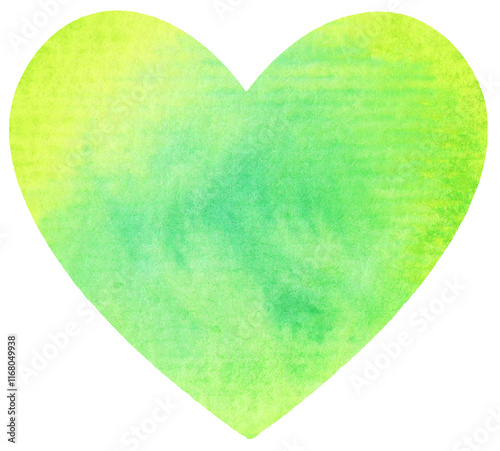Watercolor heart texture. Watercolor heart elements for design.