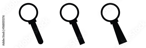 Magnifying glass icon .search icon. loupe icon . magnifying glass icon set eps 10. 