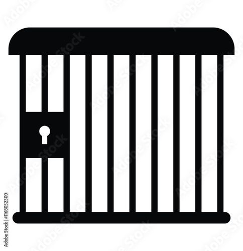 jail icon for law and justice . prison icon. eps 10'