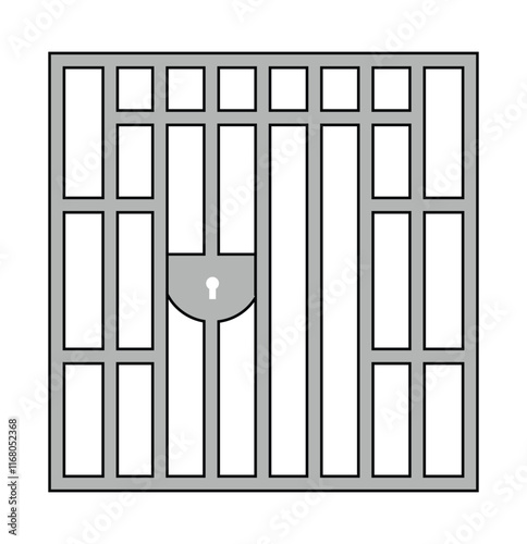 jail icon for law and justice . prison icon. eps 10'