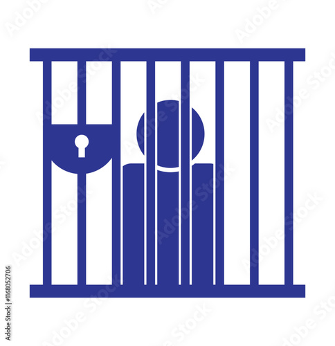 jail icon set. prison icon eps 10.