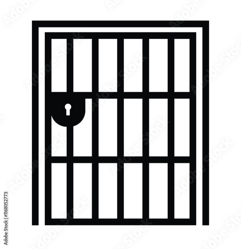 jail icon . prison icon vector illustration eps 10.