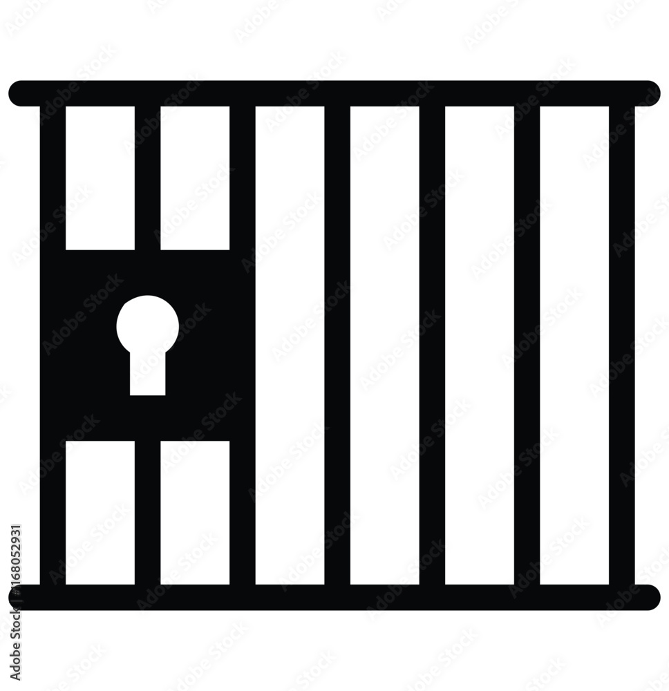Jail icon set. jail icon vector illustration eps 10. Jail icon set. jail icon vector illustration eps 10.