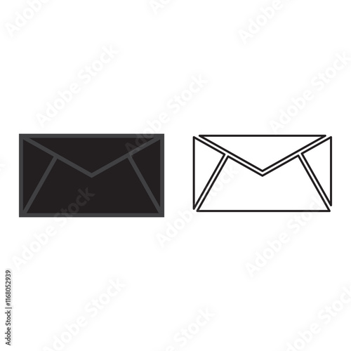 Envelope icon, Mail icon vector for web, computer and mobile app