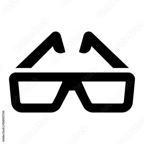3d glasses Solid icon