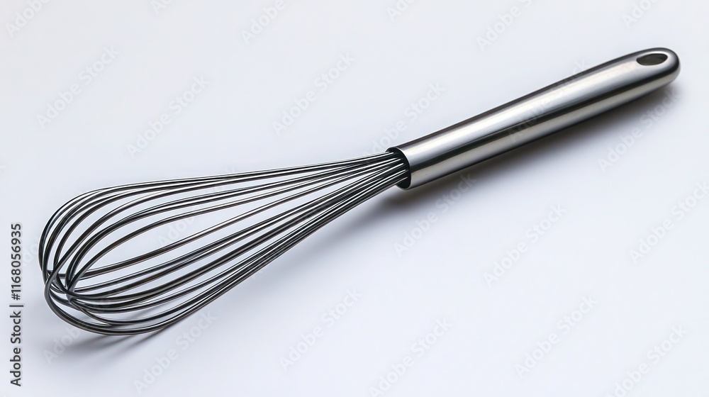 Stainless steel whisk isolated on white background. Stainless steel whisk isolated on white background.