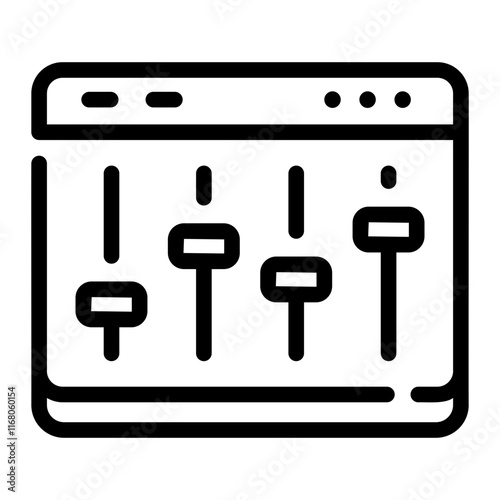 soundboard Line Icon