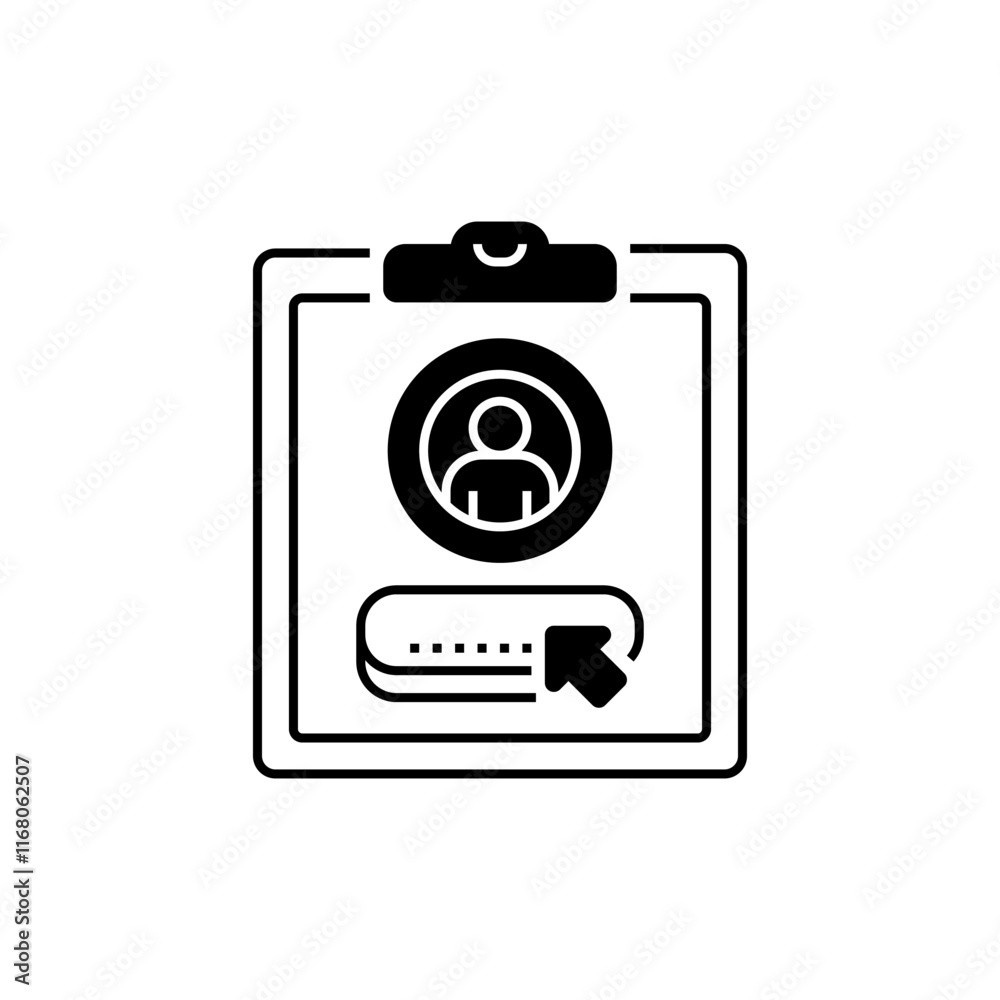 Registration Form Line Icon. linear style sign for mobile concept and web design. Outline vector icon. Registration Form Line Icon. linear style sign for mobile concept and web design. Outline vector icon.