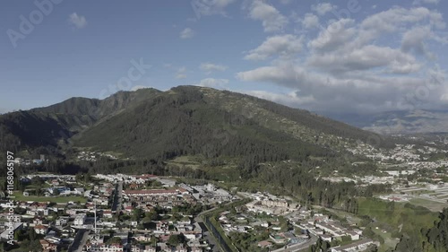 The Andes mountains in the distance add a majestic backdrop, while the tranquil atmosphere showcases the natural beauty of this iconic region