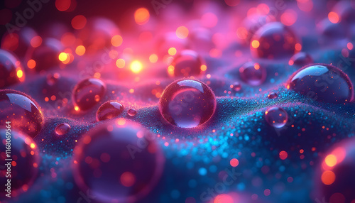 Wallpaper Mural Vibrant Bubble Patterns in Dynamic Gradient Colors Torontodigital.ca