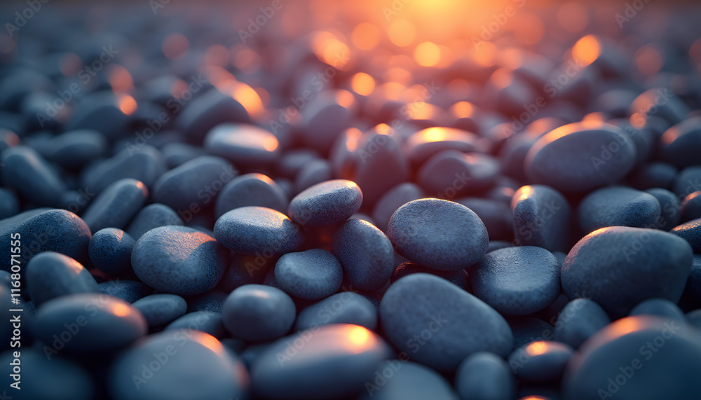 Obraz premium Abstract Pebble Patterns with Subtle Gradient Tones