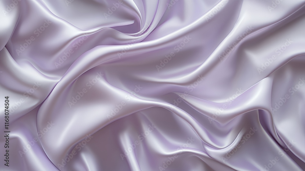 Obraz premium Draped Lavender Silk Fabric Soft Texture Background