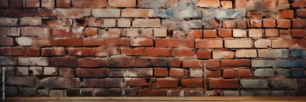 Old Red Brick Wall with Unique Texture and Character Exposed Throughout in Warm Tones, Suitable for Various Design Projects and Backgrounds Old Red Brick Wall with Unique Texture and Character Exposed Throughout in Warm Tones, Suitable for Various Design Projects and Backgrounds